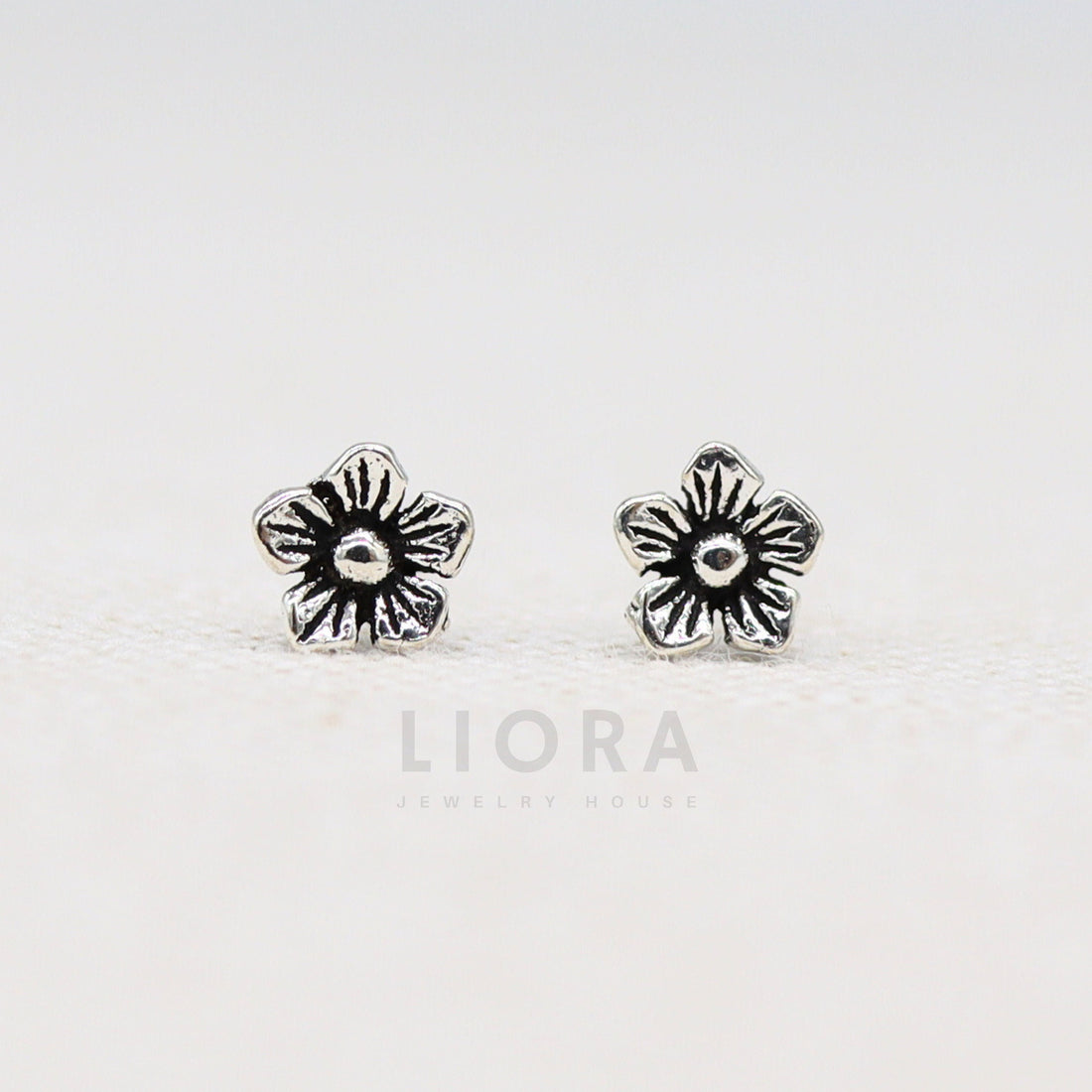 925 Sterling Silver Flower Stud Earrings, Small Flower Earrings, Jasmin Earrings, Flower Gift