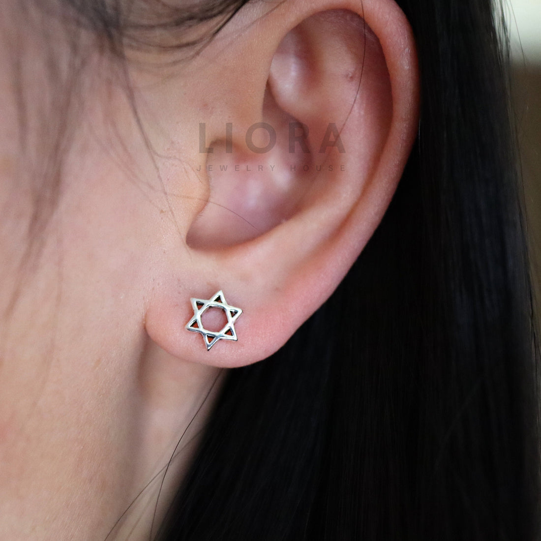 925 Sterling Silver Star of David Stud Earrings, David Star Earrings, Star Earrings, Star Studs, Men Earrings, David Star Gift