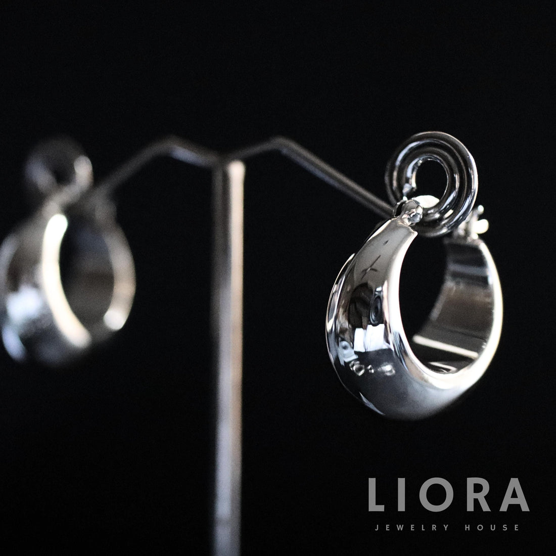 925 Sterling Silver Solid Round Thick Hoop, Silver Chunky Hoop, Bold Dome Hoop Earrings, Hoop Earrings, Statement Hoops, Women Hoop Earrings