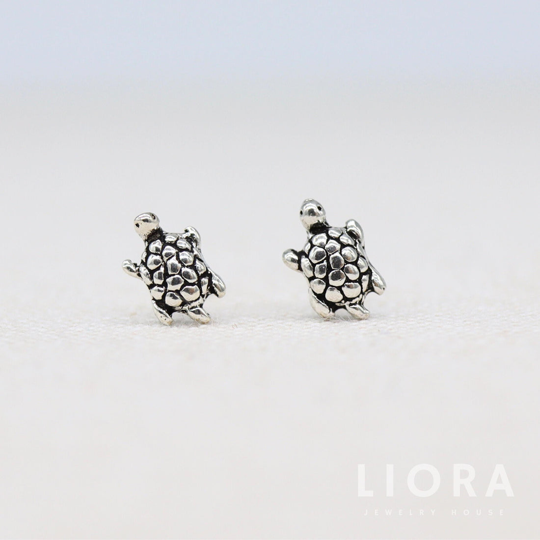 925 Sterling Silver Turtle Stud Earrings, Turtle Earrings, Animal Earrings, Turtle Jewelry, Turtle Gift