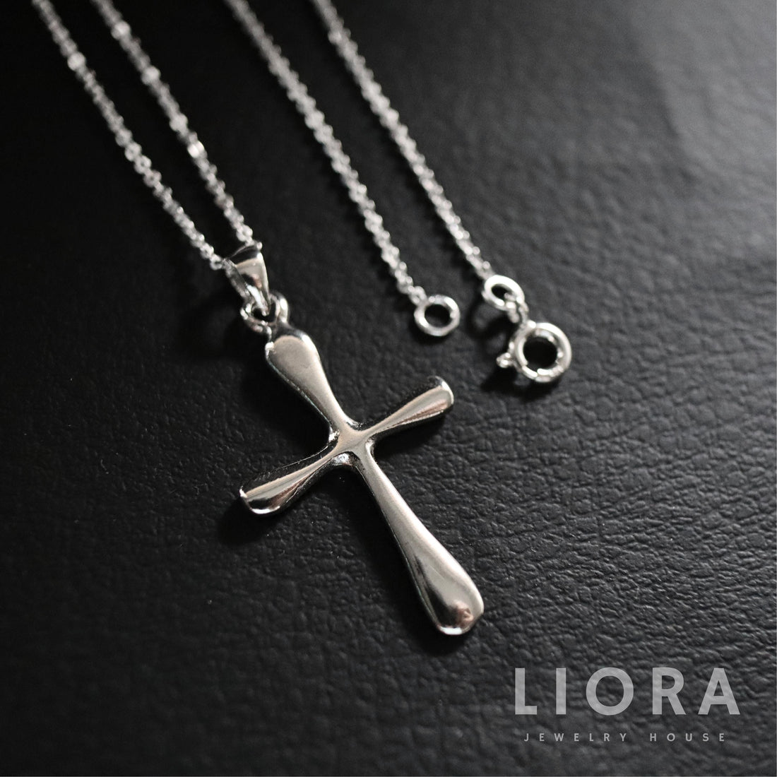 925 Sterling Silver Solid Cross Necklace, Cross Pendant, Plain Cross, Thick Cross, Cross Charm, Silver Cross, Christening, Baptism Gifts