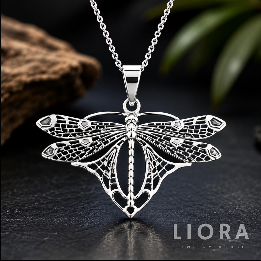 Delicate Dragonfly Pendant