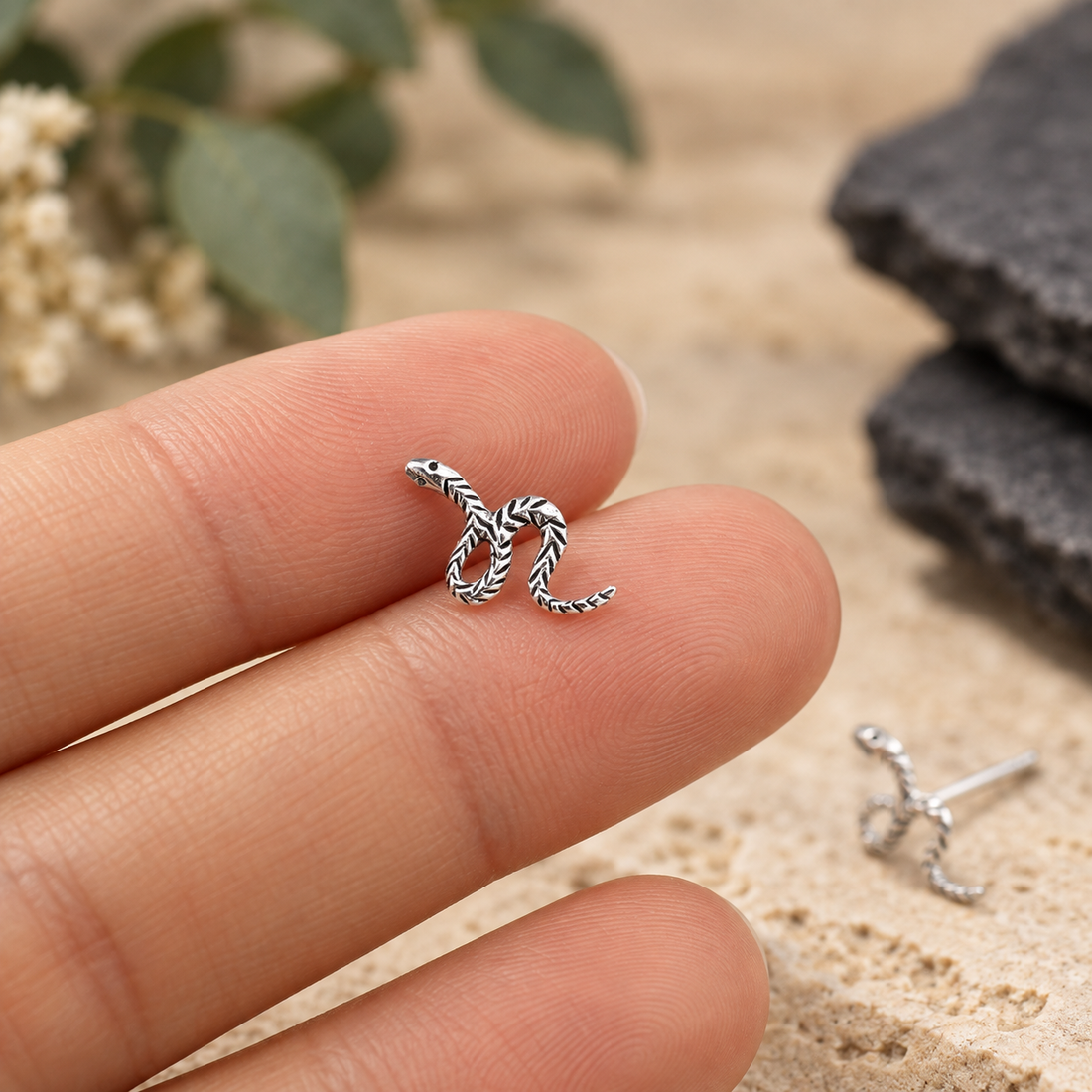 Snake Stud Earrings