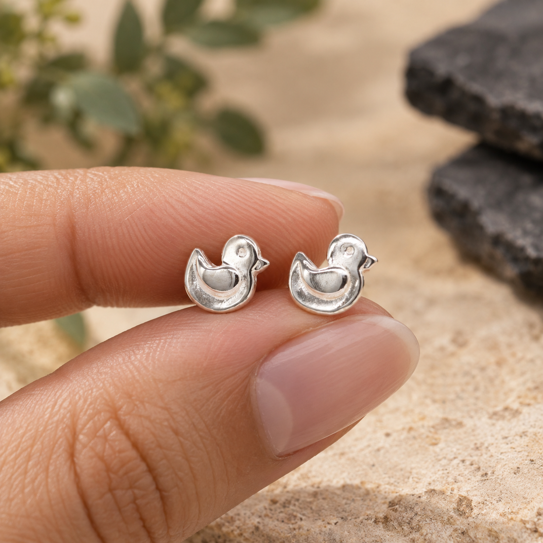 Duck Stud Earrings