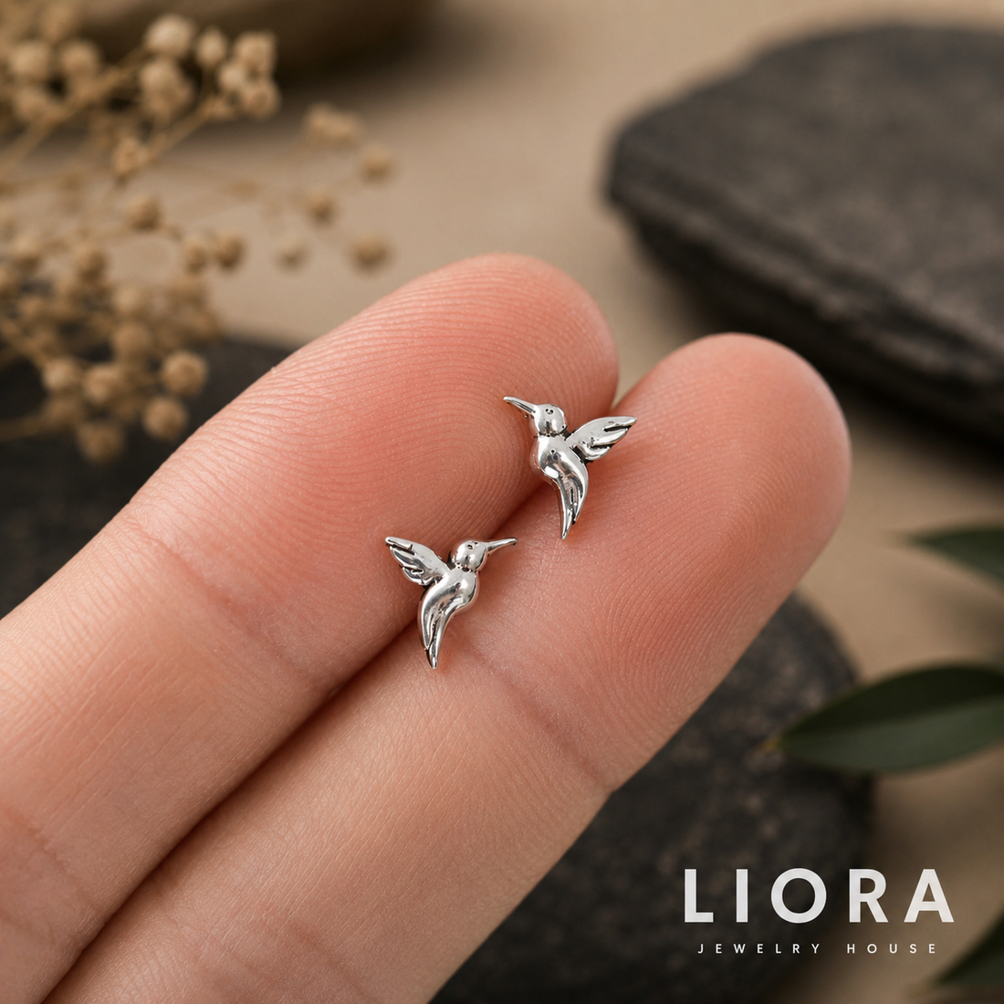 Hummingbird Stud Earrings