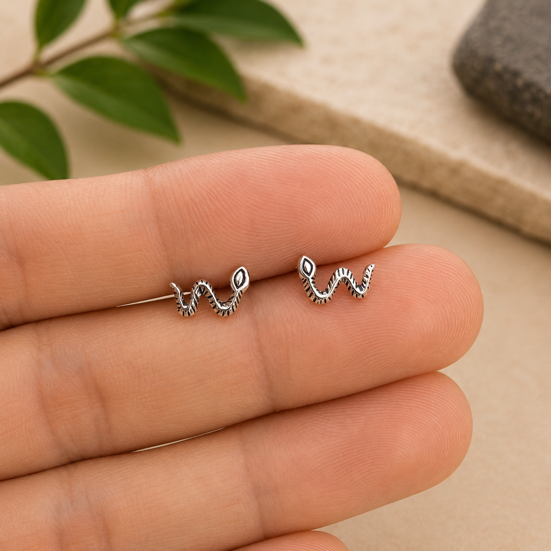 Tiny Snake Studs