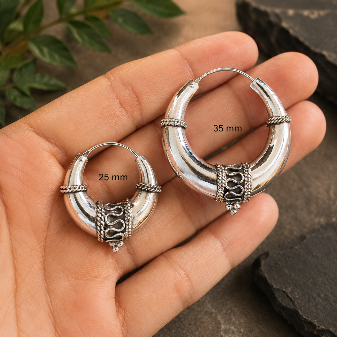 Boho Tribal Statement Hoops