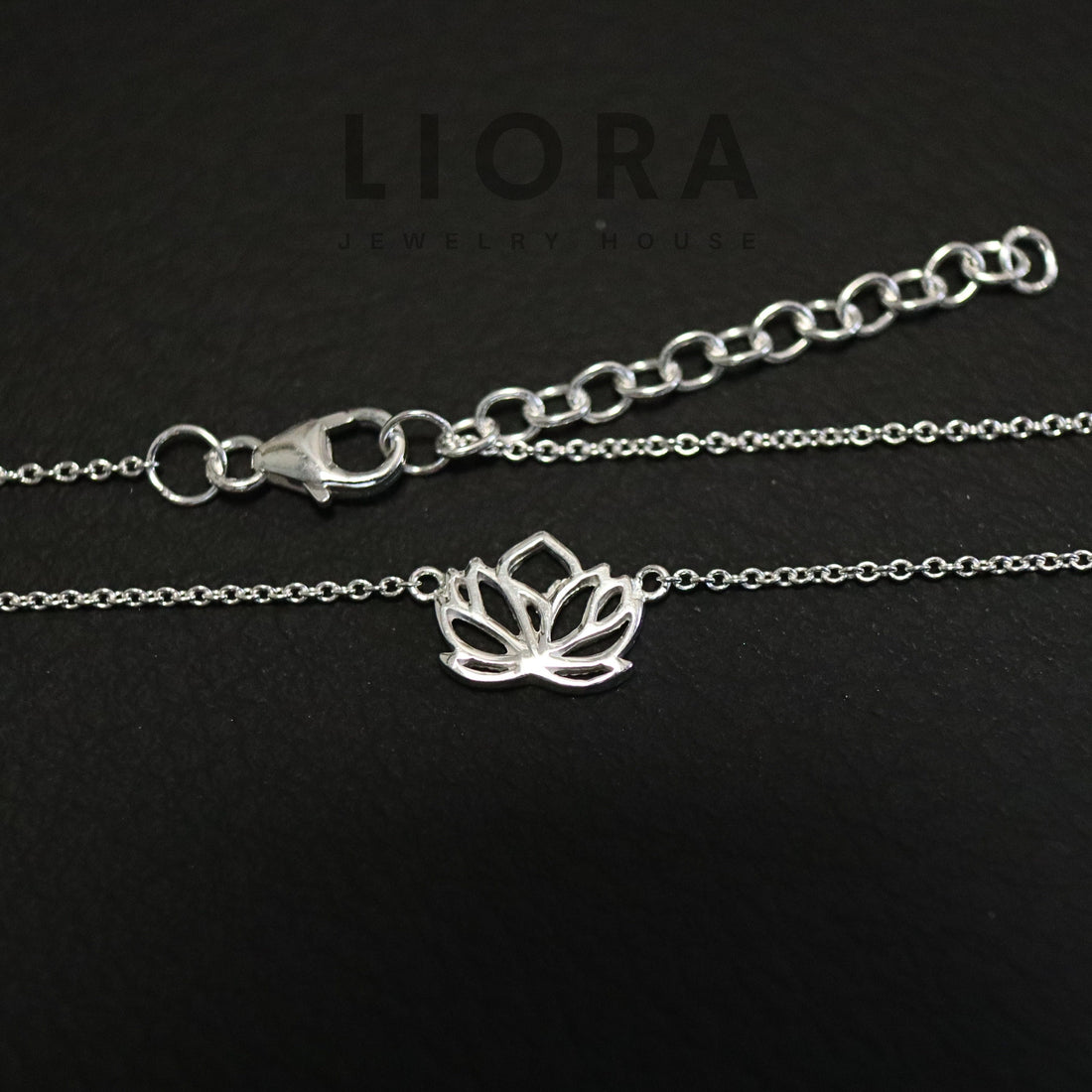 925 Sterling Silver Lotus Necklace, Lotus Pendant Necklace, Lotus Choker, Flower Necklace, Lotus Flower Chain, Lotus Gift, Lotus Jewelry