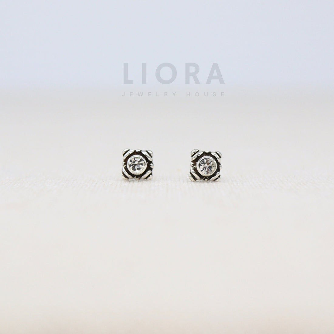 925 Sterling Silver Sparkling CZ Stud Earrings, Square CZ Earrings, CZ Stud Earrings, Men Earrings, Sparking Earrings, Men Studs