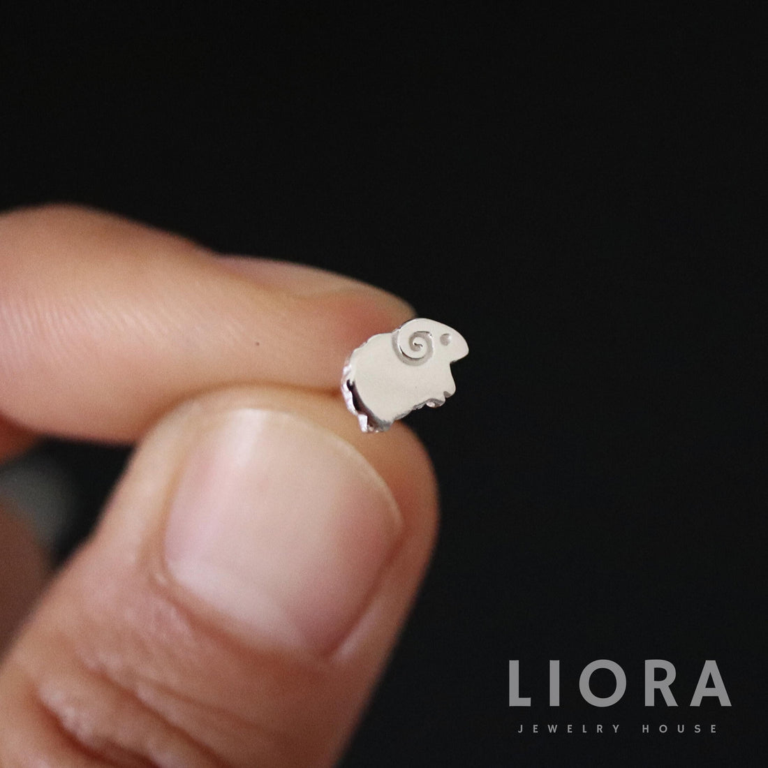925 Sterling Silver Small Sheep Stud Earrings, Sheep Earrings, Sheep Studs, Sheep Gift, Animal Earrings, Girl Earrings, Sheep lover gift