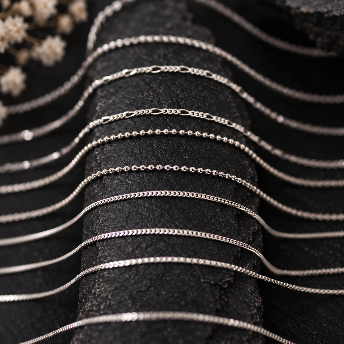 925 Sterling Silver Chains Multiple Styles & Lengths