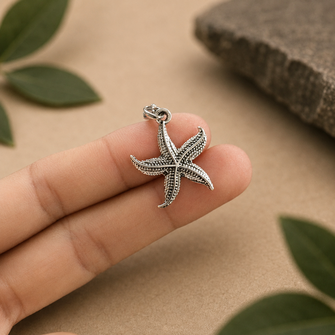 Textured Starfish Pendant