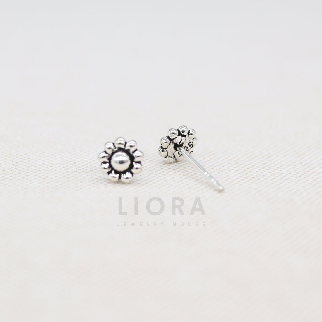 925 Sterling Silver Flower Stud Earrings, Flower Earrings, Flower Studs, Flower Jewellery, Flower Gift