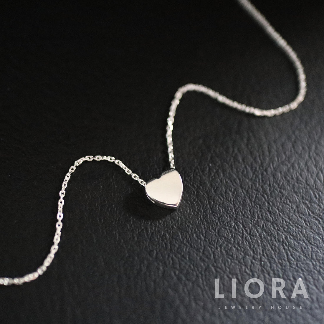 925 Sterling Silver Heart Necklace, Small Heart Necklace, Heart Chain, Mini Heart, Silver Heart Gift, Gift For Her, Valentine Gift