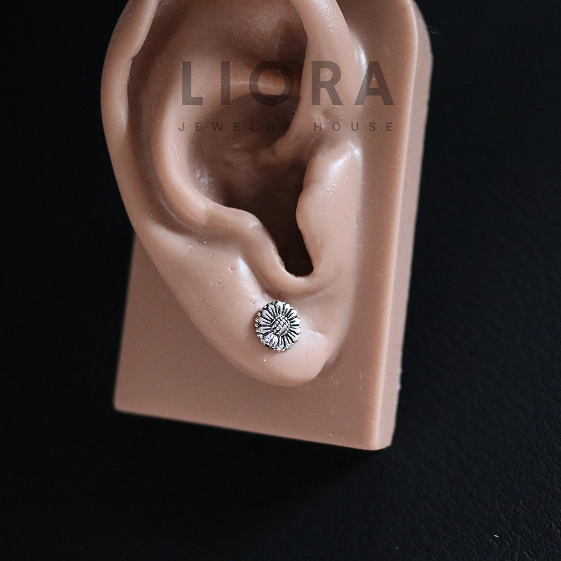 925 Sterling Silver Sunflower Stud Earrings, Sunflower Earrings, Flower Earrings, Sunflower Gift, Small Flower Earrings