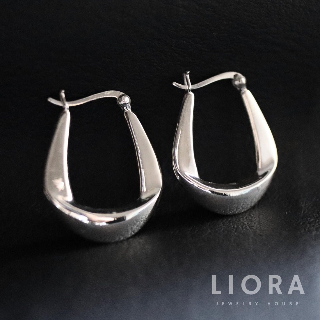 25mm Silver Bold Dome Hoop Earrings, Chunky Hoop Earrings, Silver Hoop Earrings, Thick Hoops, Large Hoops, Woman Hoop Earrings, Gift for her