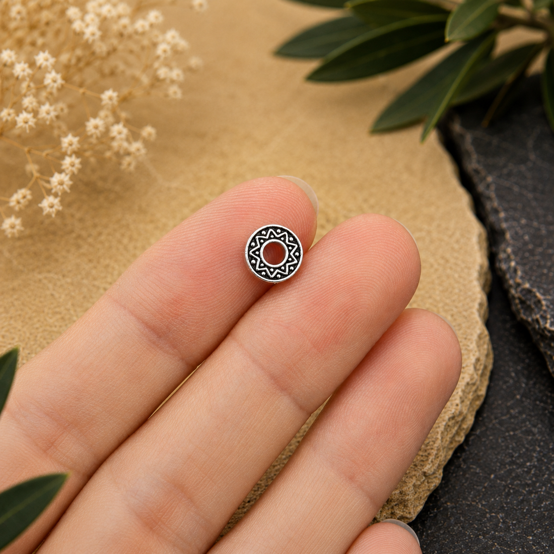 Boho Circle Stud Earrings