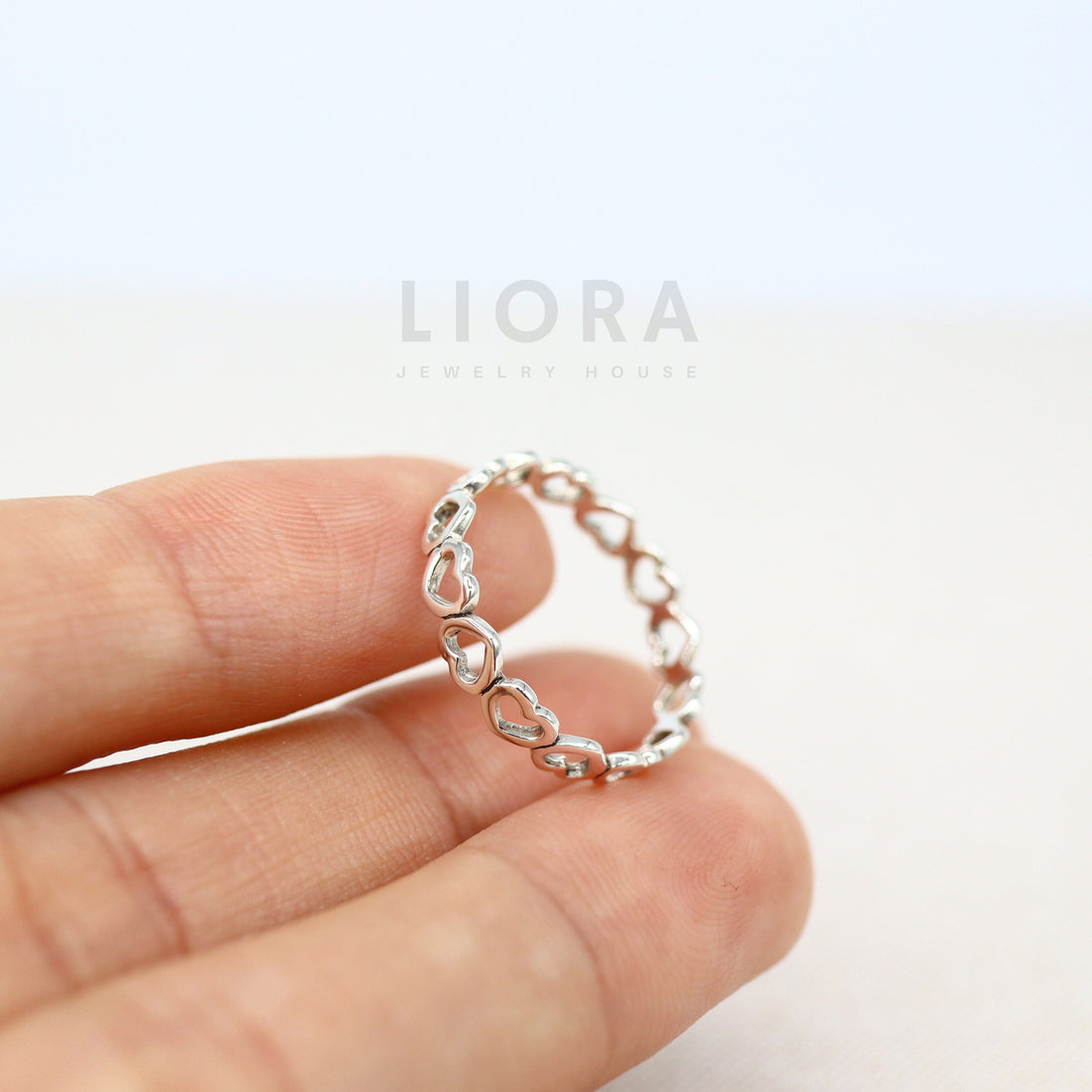 925 sterling Silver Heart Ring, Heart Band Ring, Band ring, Rounded Heart Ring, silver Heart Ring