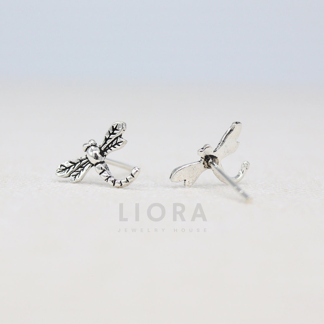 925 Sterling silver Dragonfly Studs Earrings, Dragonfly Earrings, Dragonfly Jewelry, Dragonfly Gift, Animal Earrings