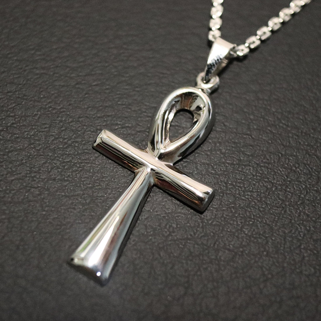 925 Sterling Silver Solid Ankh Cross Pendant Necklace, Cross Necklace, Cross Pendant, Jesus Cross, Thick Cross Pendant, Baptism Gifts, Cross