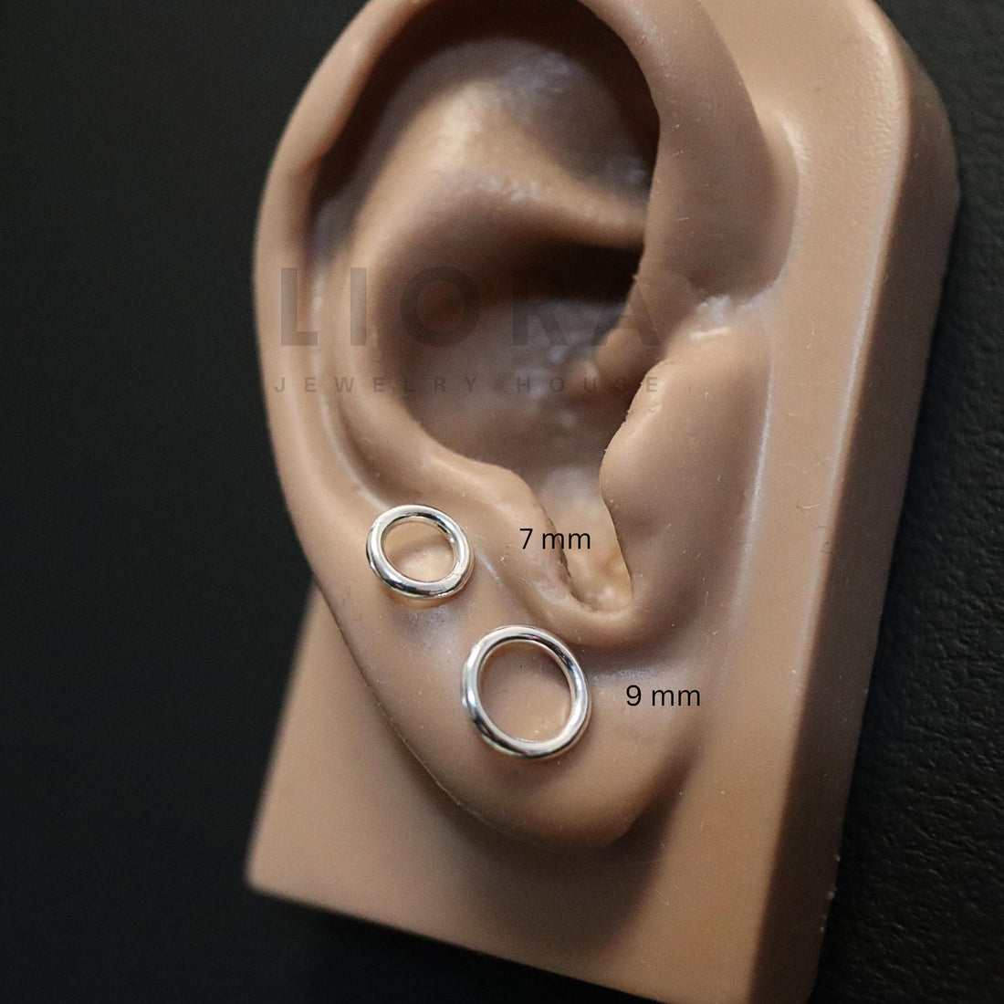 925 Sterling Silver Open Circle Earrings, Circle Earrings, Round Earrings, Geometric Earrings, Minimalist Earrings, Circle Studs, Round Stud