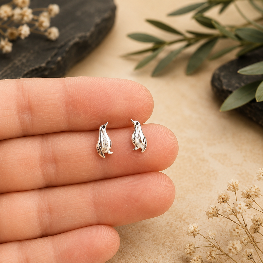 Penguin Stud Earrings