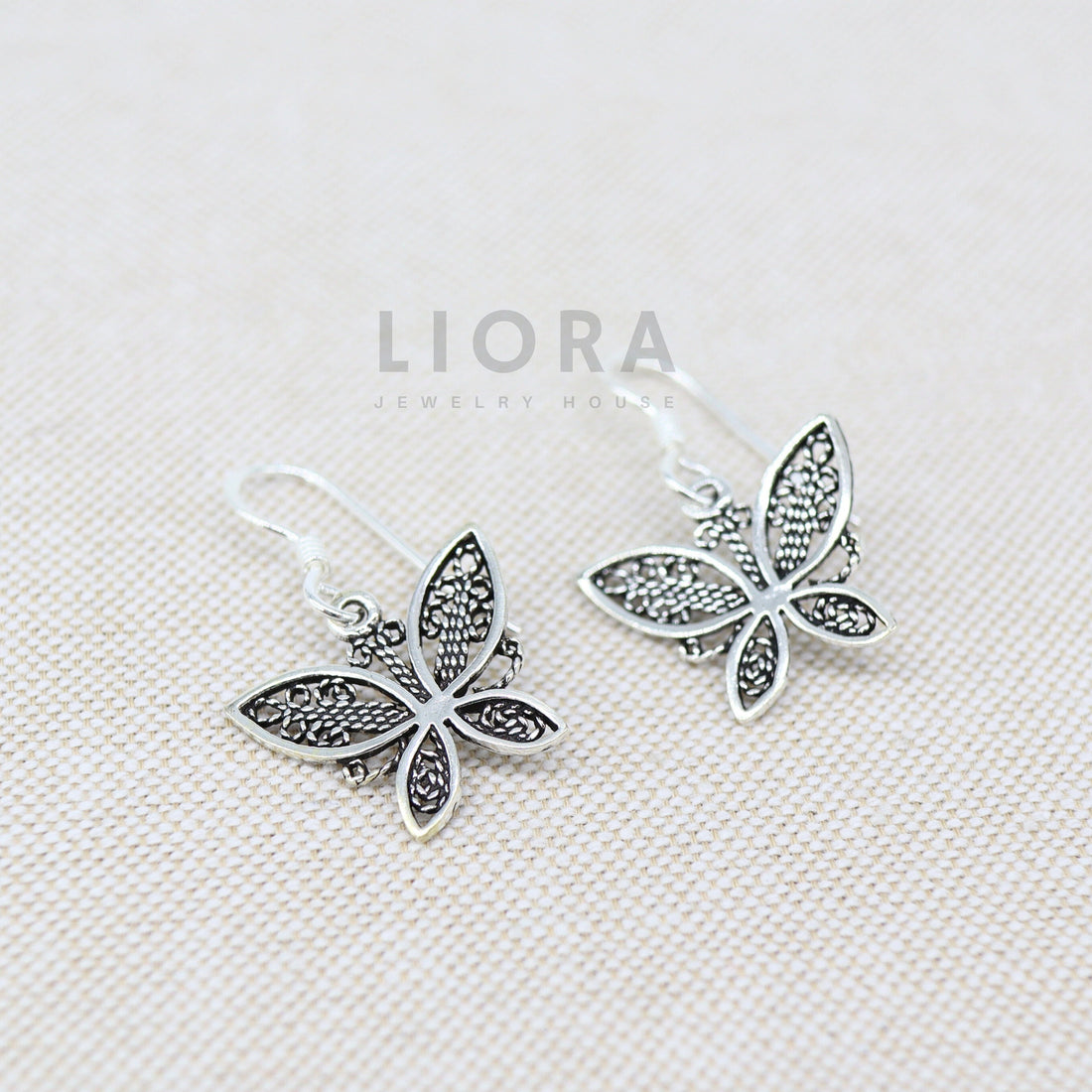 925 Sterling Silver Butterfly Drop Earrings, Butterfly Earrings, Small Butterfly Earrings, Butterfly Gift