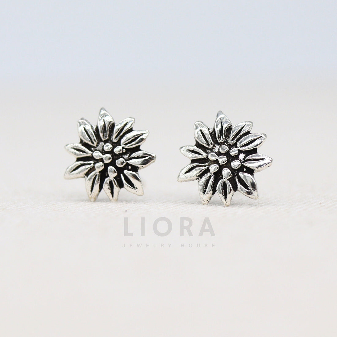 925 Sterling Silver Sunflower Stud Earrings, Sunflower Earrings, Flower Earrings, Sunflower Gift