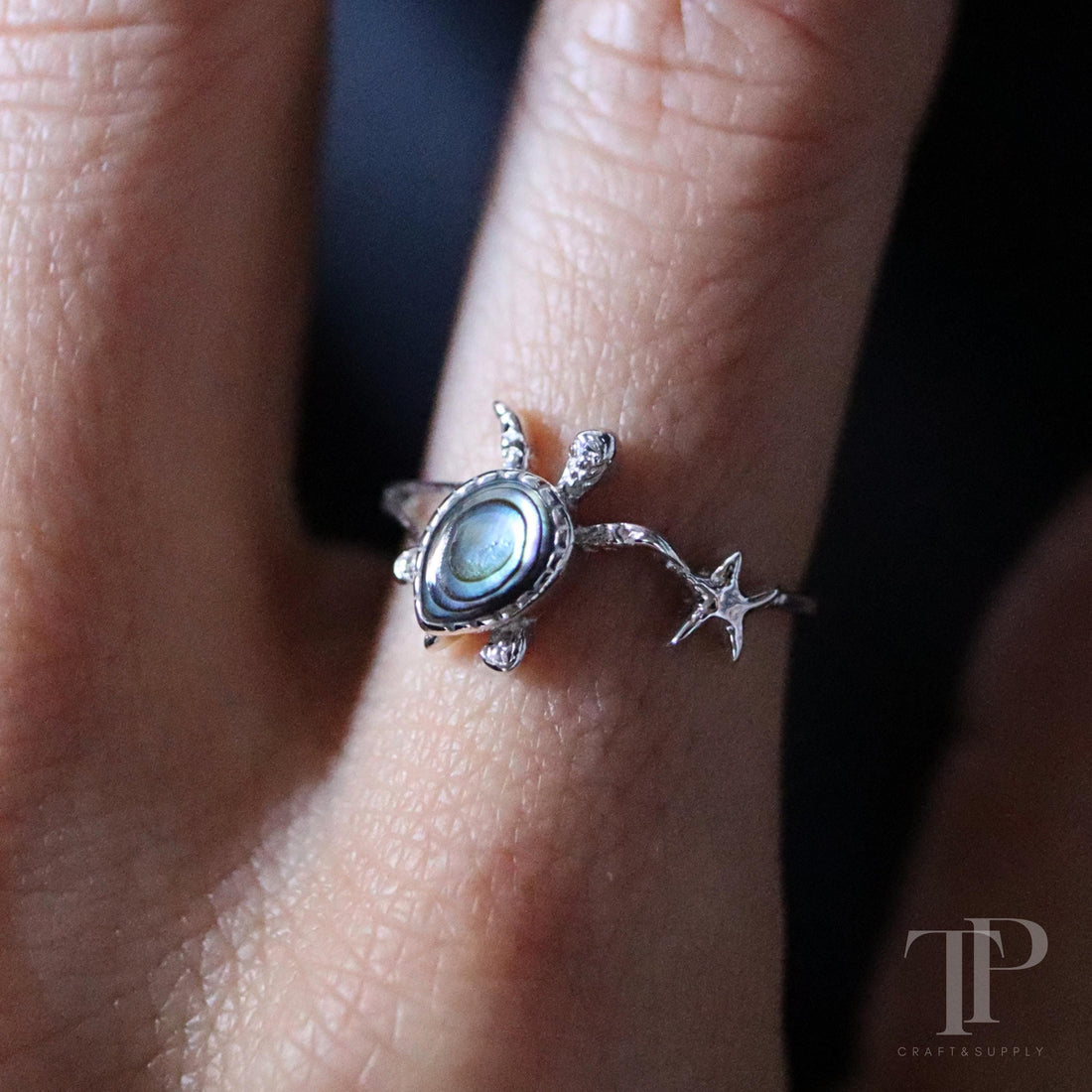 Sea Turtle Star Fish Ring