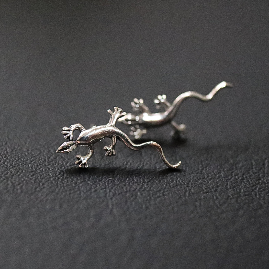 925 Sterling Silver Gecko Stud Earrings, Gecko Earrings, Lizard Earrings, Animal Studs, Gecko Lover Gift, Gift For Him, Reptile Gift