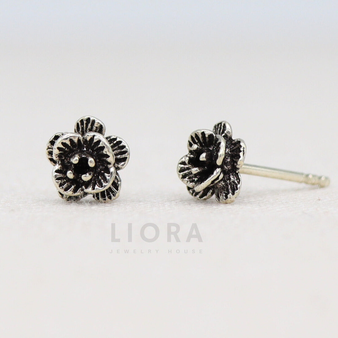 925 Sterling Silver Rose Stud Earrings, Flower Earrings, Rose Earrings, Rose Gift