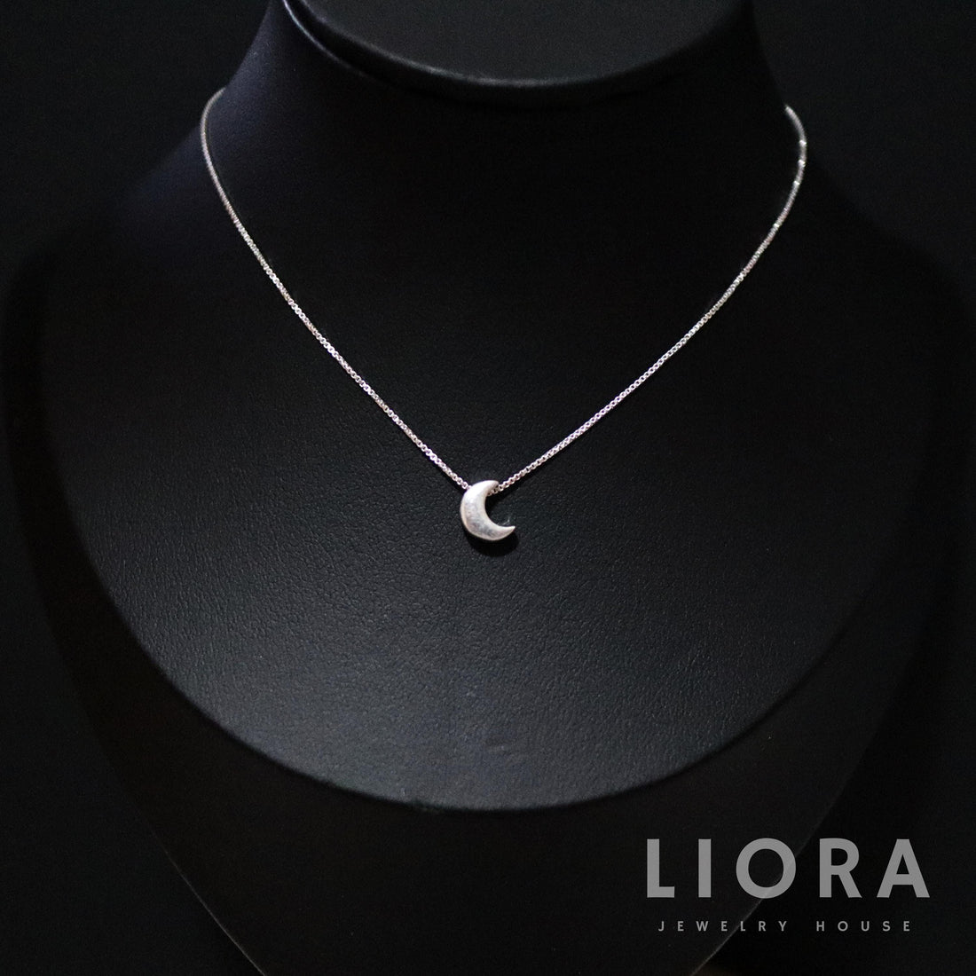 925 Sterling Silver Crescent Moon Necklace, Moon Necklace, Silver Chain with Moon, Gift For Her, Tiny Moon, Moon Jewelry