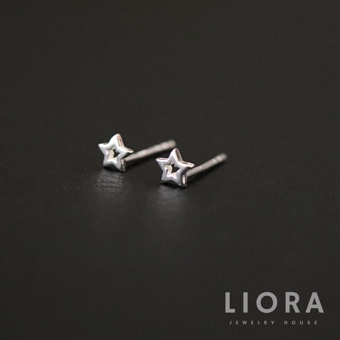925 Sterling Silver Star Stud Earrings, Hollow Star Earrings, Mini Star Studs, Celestial Earrings, Star Moon Jewelry, Kid Earrings, Star
