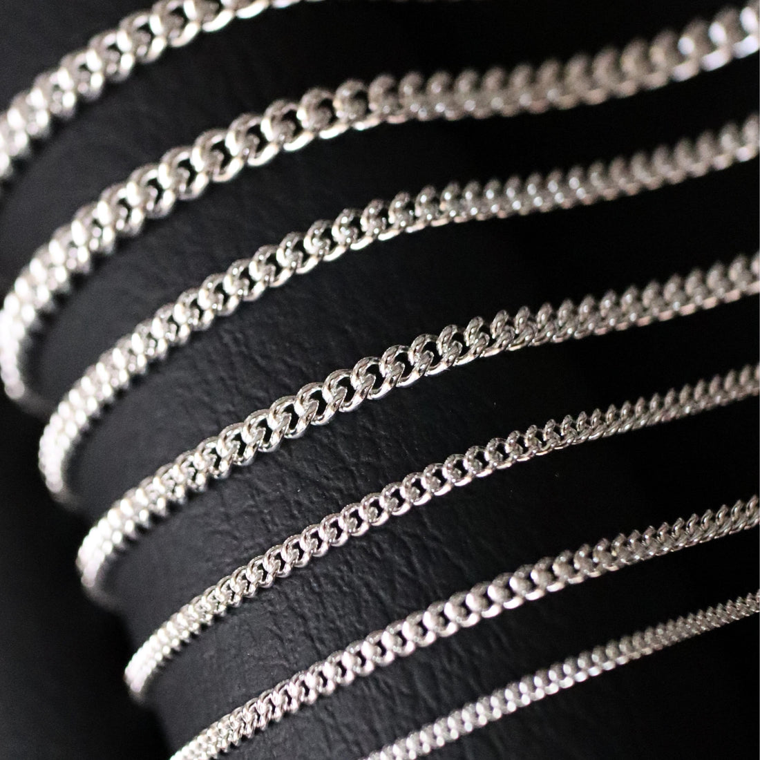 925 Sterling Silver Curb Chain Necklace, Men Women Unisex Chain, Curb Chain, Men Necklace, Curb Link Chain, 1mm, 1.5mm, 2mm, 3mm, 3.5mm
