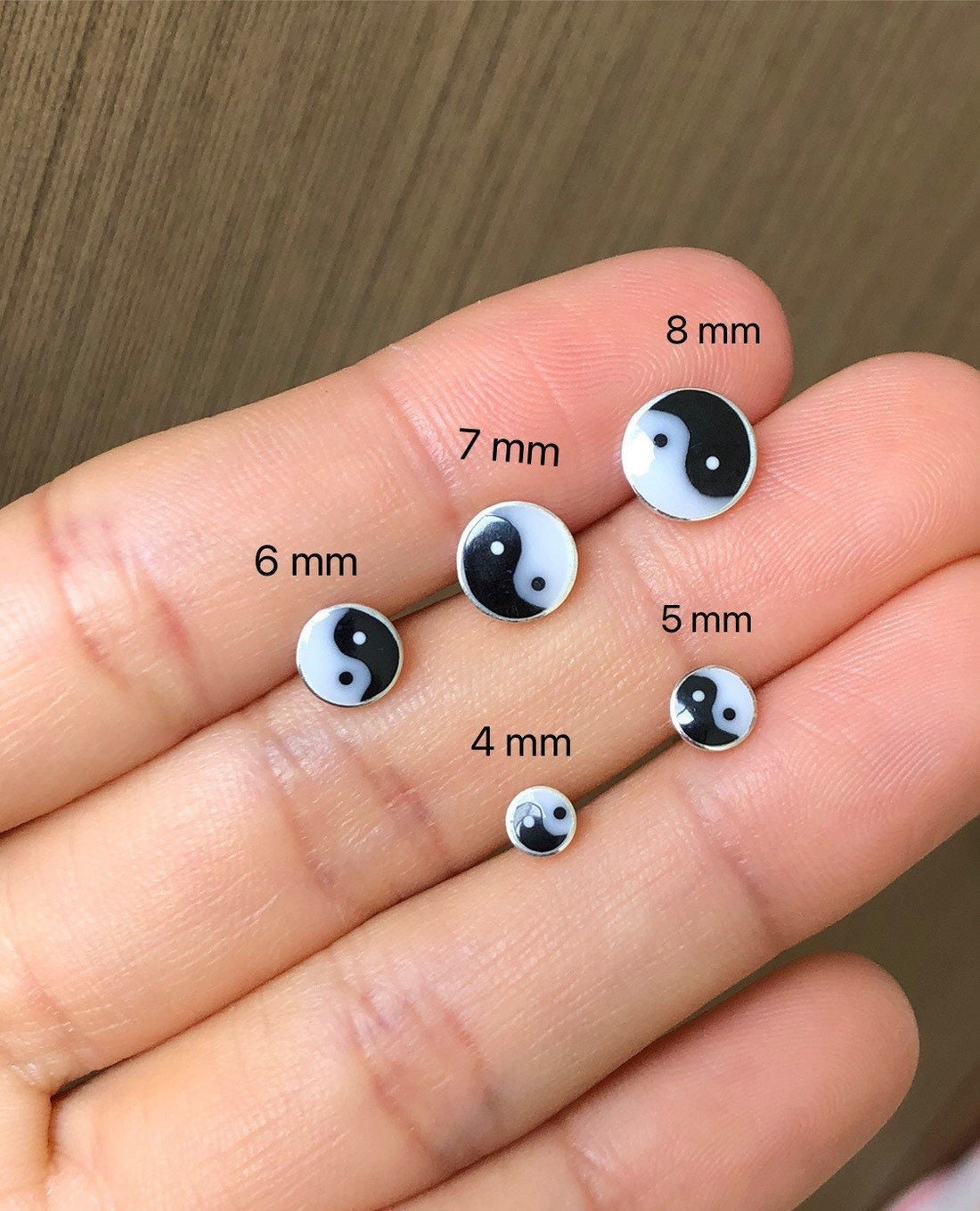 925 Sterling silver yin yang stud earrings, yin yang earrings, yin and yang studs, yinyang gifts, yinyang symbol, yin yang, yinyang lover