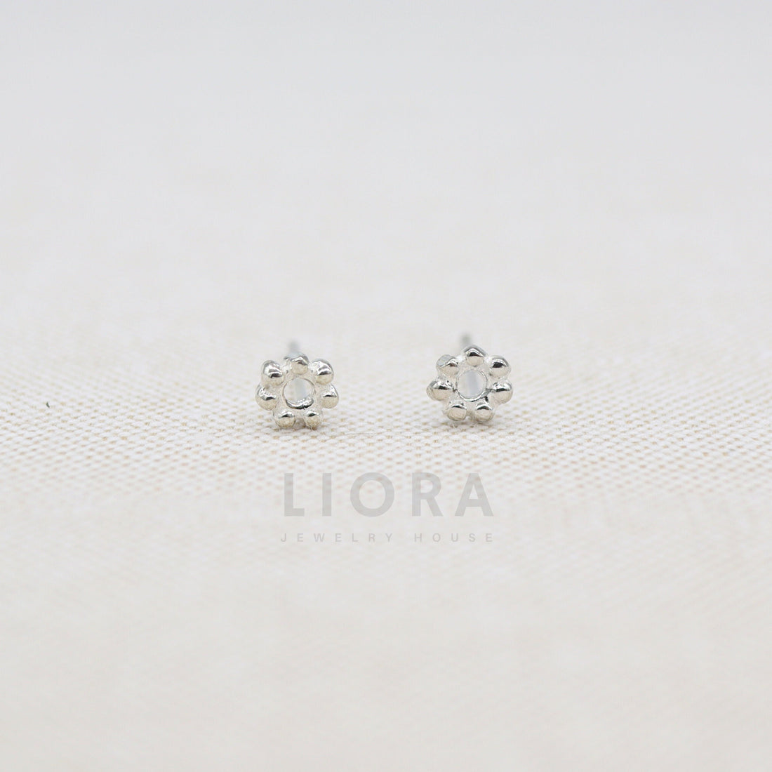 925 Sterling Silver Flower Stud Earrings, Small Flower Earrings, Flower Studs, Flower Gift, Kid Earrings