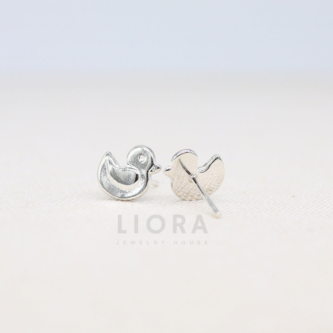 925 Sterling Silver Duck Stud Earrings, Duck Earrings, Silver Duck, Animal Earrings, Duck Jewellery, Duck gift