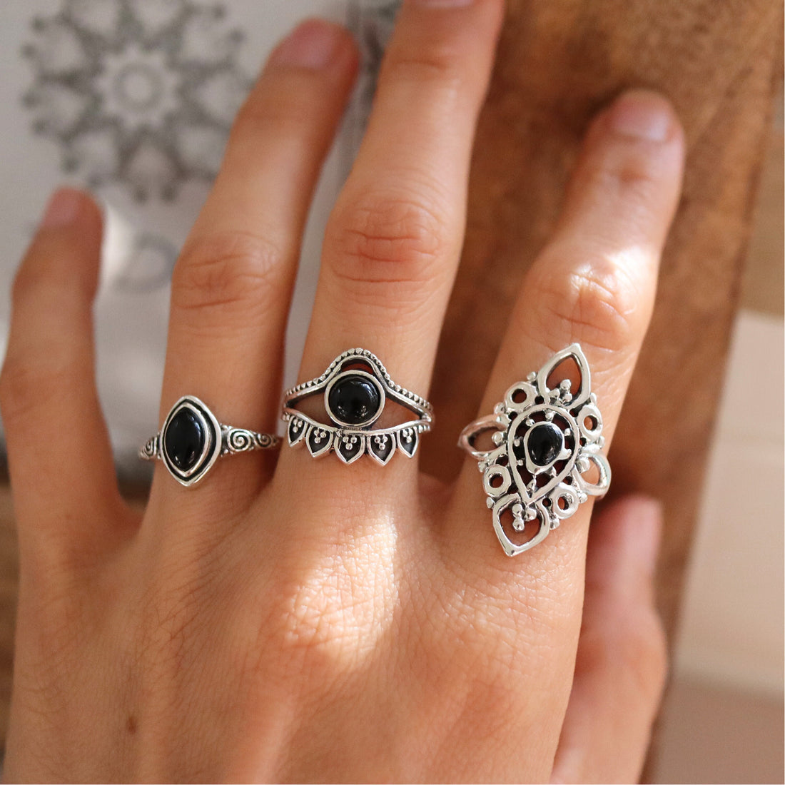 Black Onyx Statement Ring, Gemstone Ring, Handcrafted Ring, Onyx Ring, Eye Ring, Boho Ring, Stackable Ring, Vintage ring, Ring