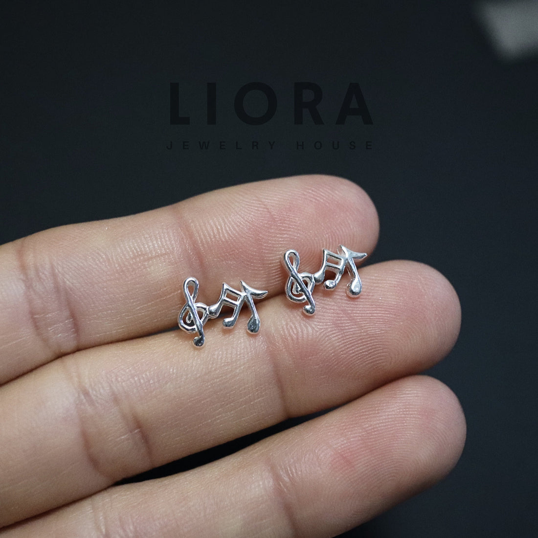 925 Sterling Silver Music Notes Stud Earrings, Musical Notes Earrings, Treble clef, Quaver, Beam Notes, Music Notes Gift, Musician Gift