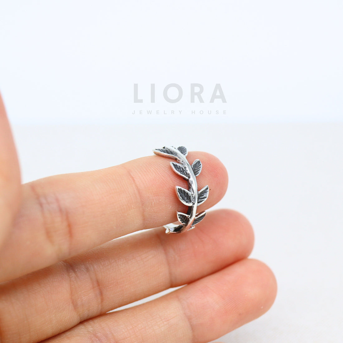 925 Sterling Silver Olive Leaf Ring, Olive Ring, Silver Olive Leaf Ring, Olive Branch ring, Leaf Ring