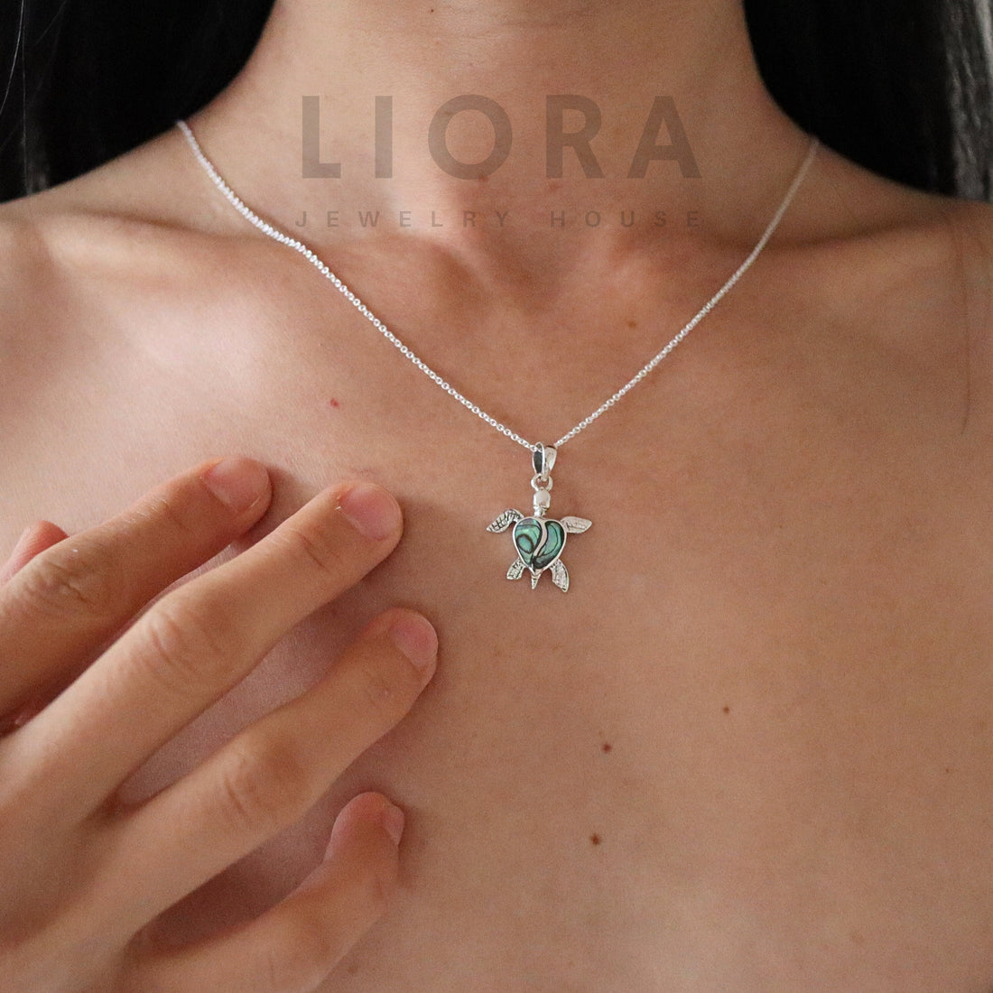 925 Sterling Silver Abalone Turtle Pendant, Turtle Necklace, Sea Turtle Charm, Turtle Gift, Abalone Turtle Pendant, Ocean Gift, Shell Turtle