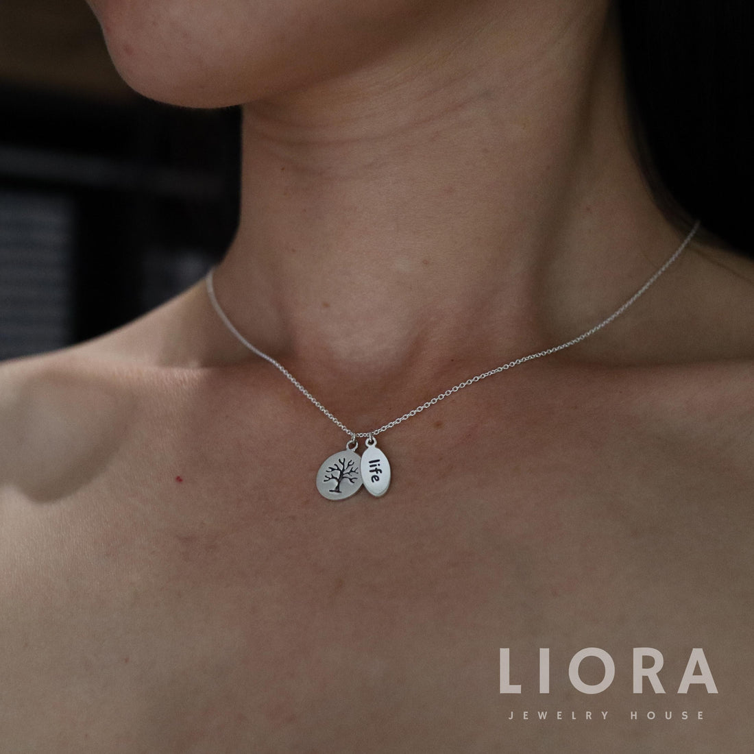 925 Sterling Silver Tree of life Pendant Necklace, Engrave tree pendant, tree of life necklace, life pendant, Circle Tree Pendant, Gift tree