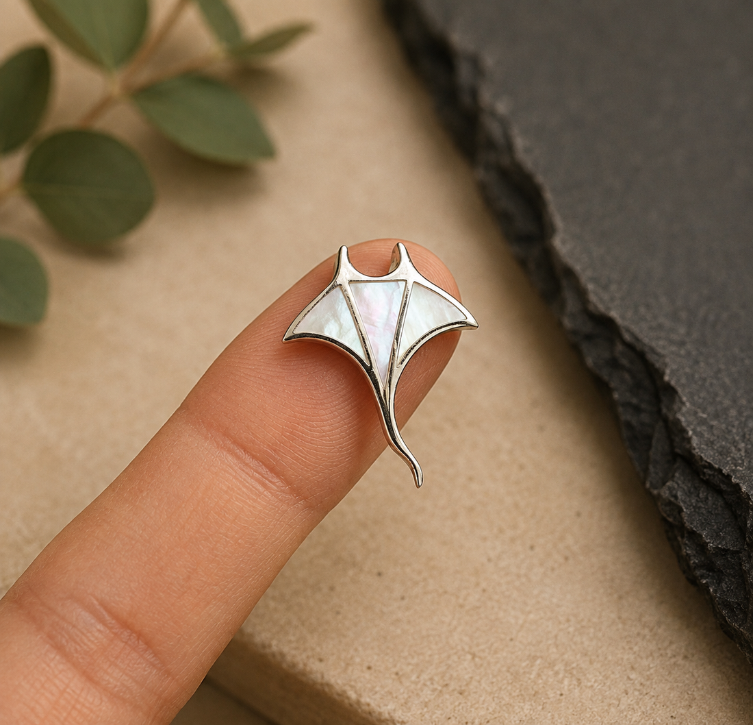 Pearl Manta Ray Pendant