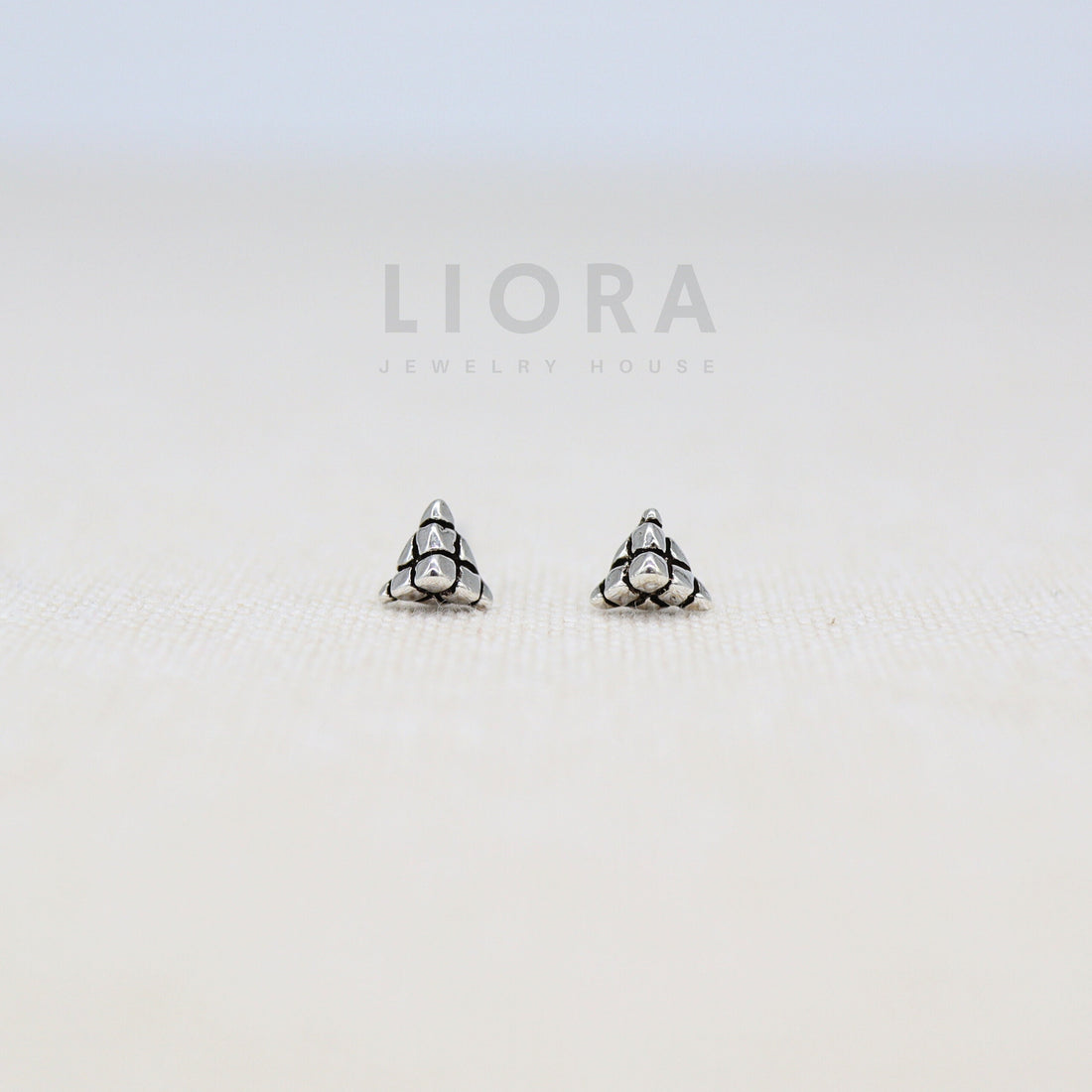 925 Sterling Silver Pyramid Stud Earring, Pyramid Earrings, Small Pyramid, Pyramid Gift