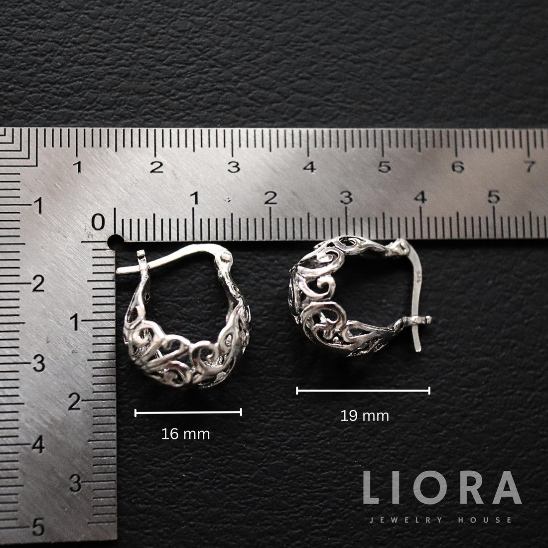 925 Sterling Silver Filigree Hoop Earrings, Floral Hoops, Vintage Hoop, Scrolling Hoops, Silver Hoop Earrings, Gift For Her, Thick Hoops