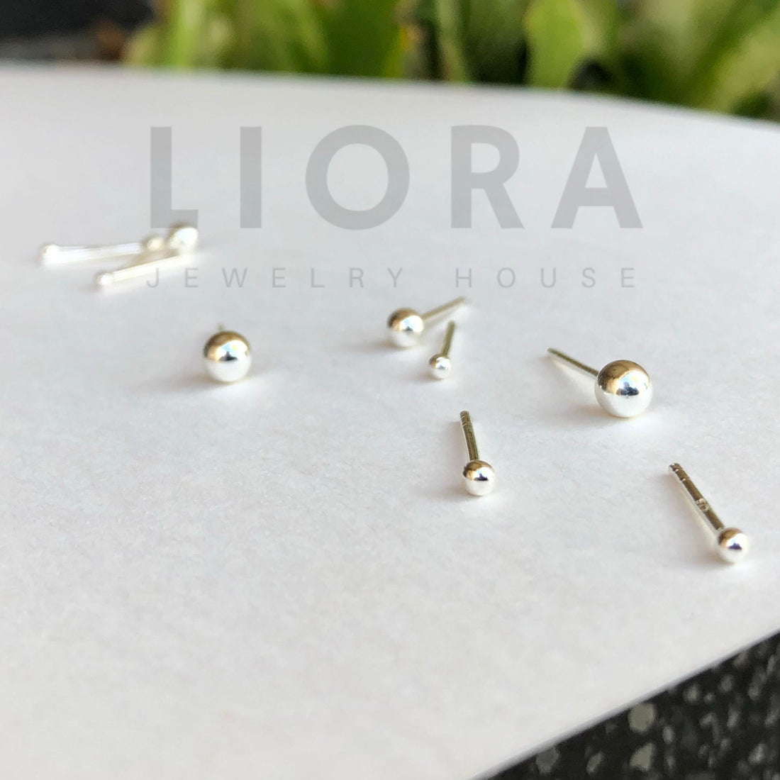 925 Sterling Silver Solid Ball Stud Earrings, Ball Earrings, Ball Studs, Simple Stud Earrings, Tiny Ball Studs, 1mm 2mm Mini Ball Earrings