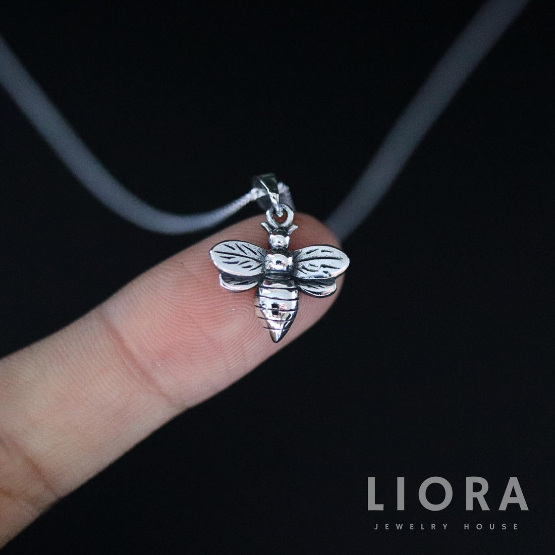 925 Sterling Silver Bee Pendant Necklace, Bee Pendant, Bee Necklace, Honeycomb, Small Bee Gift, Bee Jewelry, Gift for her, Bee lover