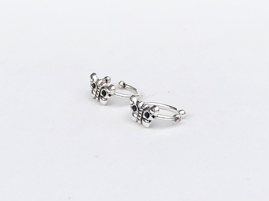 925 Sterling silver butterfly ear cuff, butterfly ear wrap, butterfly earring, ear cuff, ear wrap, butterfly jewelry, insect ear cuff