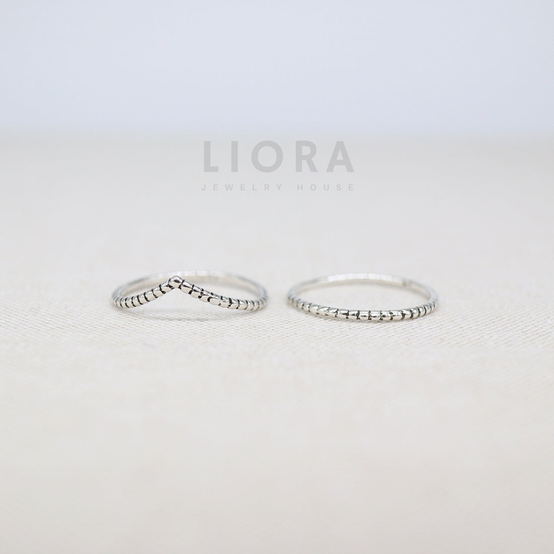 925 Sterling silver beaded ring, beaded stacking ring, beaded ring, tiny dotted ring, stacking ring, V ring, chevron ring, beaded chevron