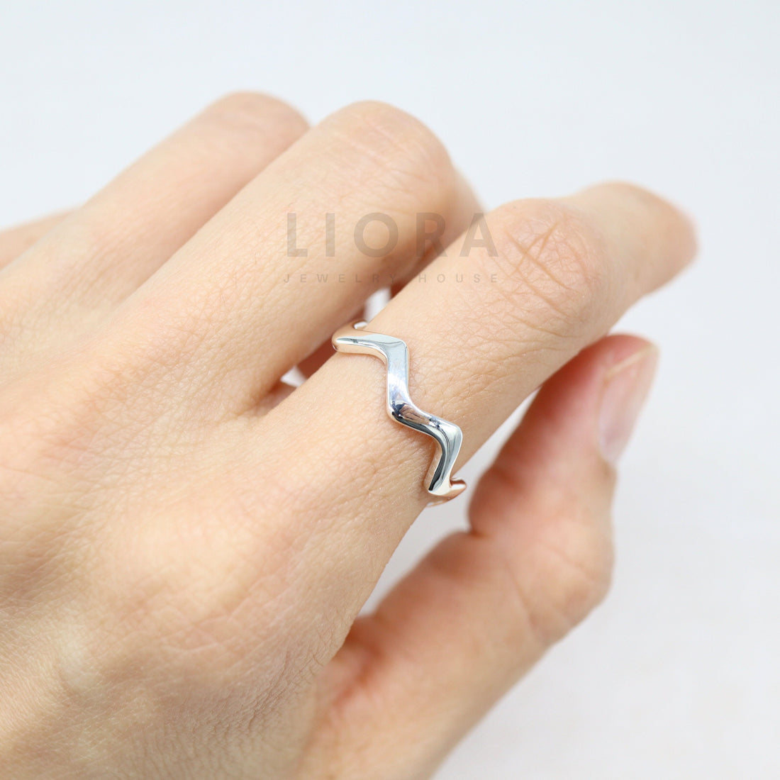 925 Sterling Silver Thick Zigzag Ring, 2 mm Wavy Ring, Thick Band Ring, Stacking Ring, Zigzag Ring, Wave Ring